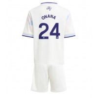 Aston Villa Amadou Onana #24 Tredje Dräkt Barn 2025-26 Kortärmad (+ Korta byxor)